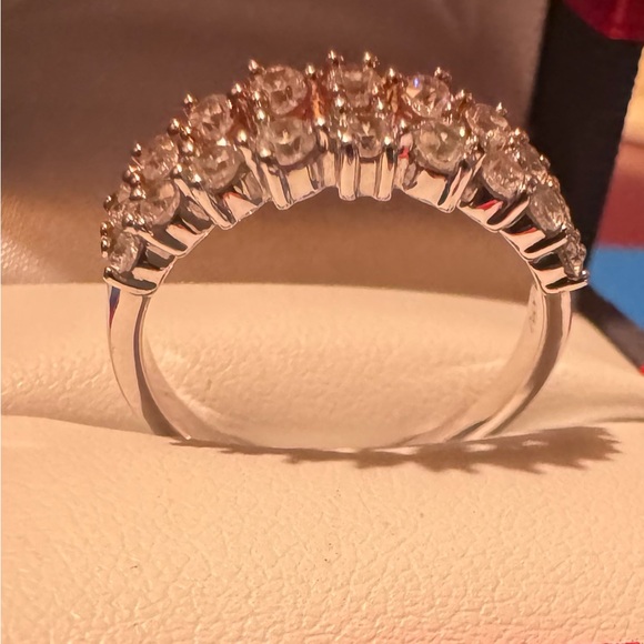 BELLA LUCE(R) 1.66CTW DIAMOND SIMULANT RHODIUM OVER STERLING SILVER AND 14k RG - Picture 4 of 5